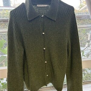 Abercrombie & Fitch Forest Green Women's Cardigan